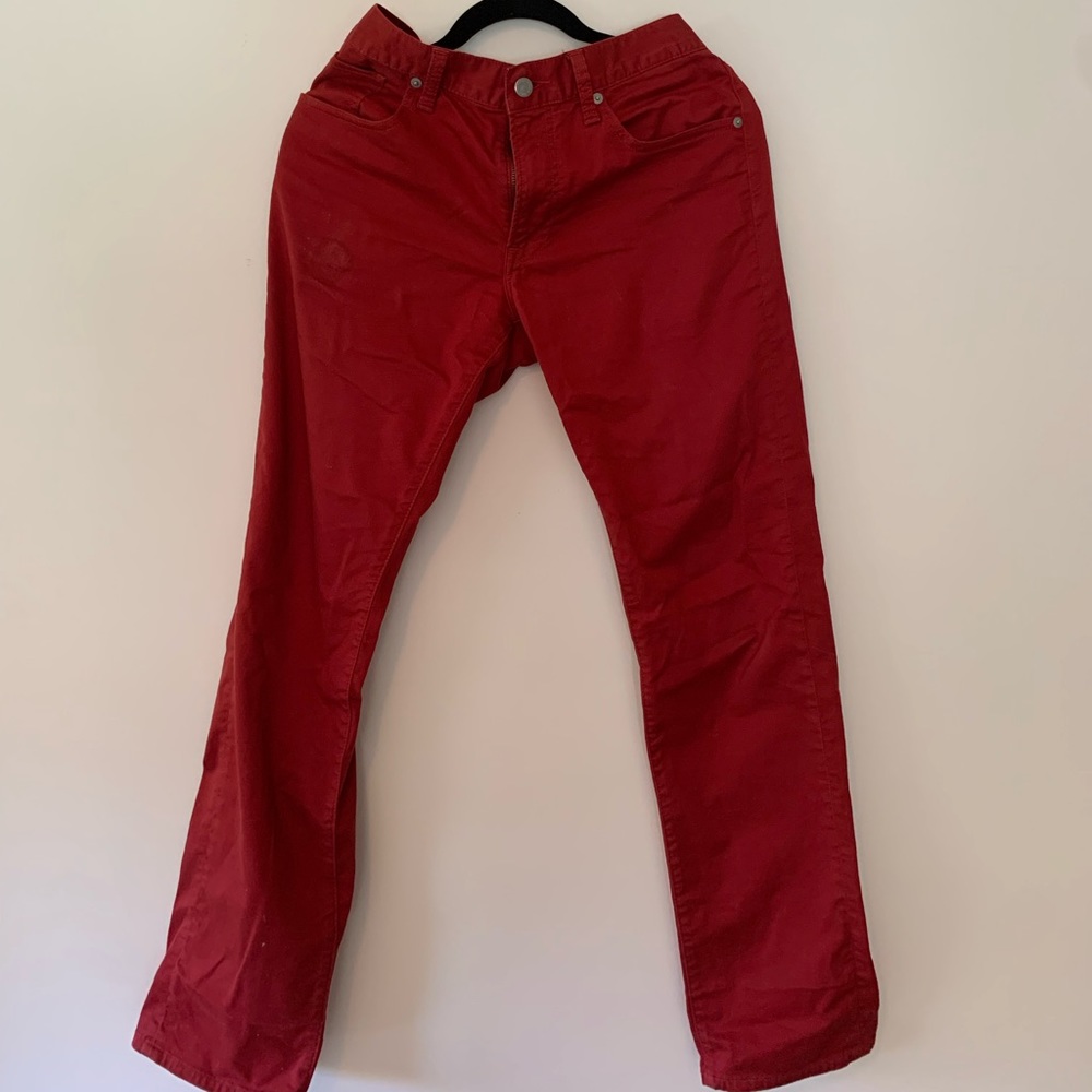 Uniqlo red jeans